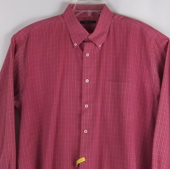 Glou sport red plaid button shirt men size XXL - Picture 3 of 4